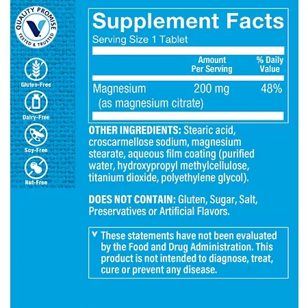 Magnesium Citrate - Promotes Energy Production & Regularity - 200 MG (300 Tablets) - Image 5