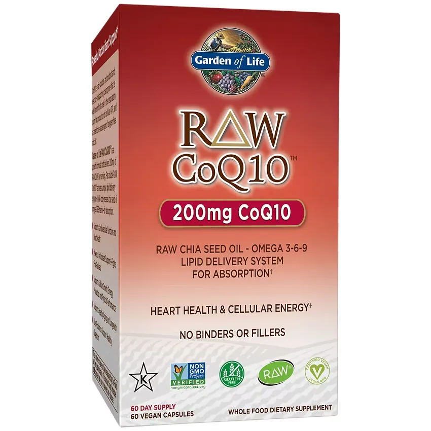 Raw CoQ-10 with Raw Chia Seed Oil and Omegas 3-6-9 - 200 MG (60 Vegetarian Capsules) - Image 2