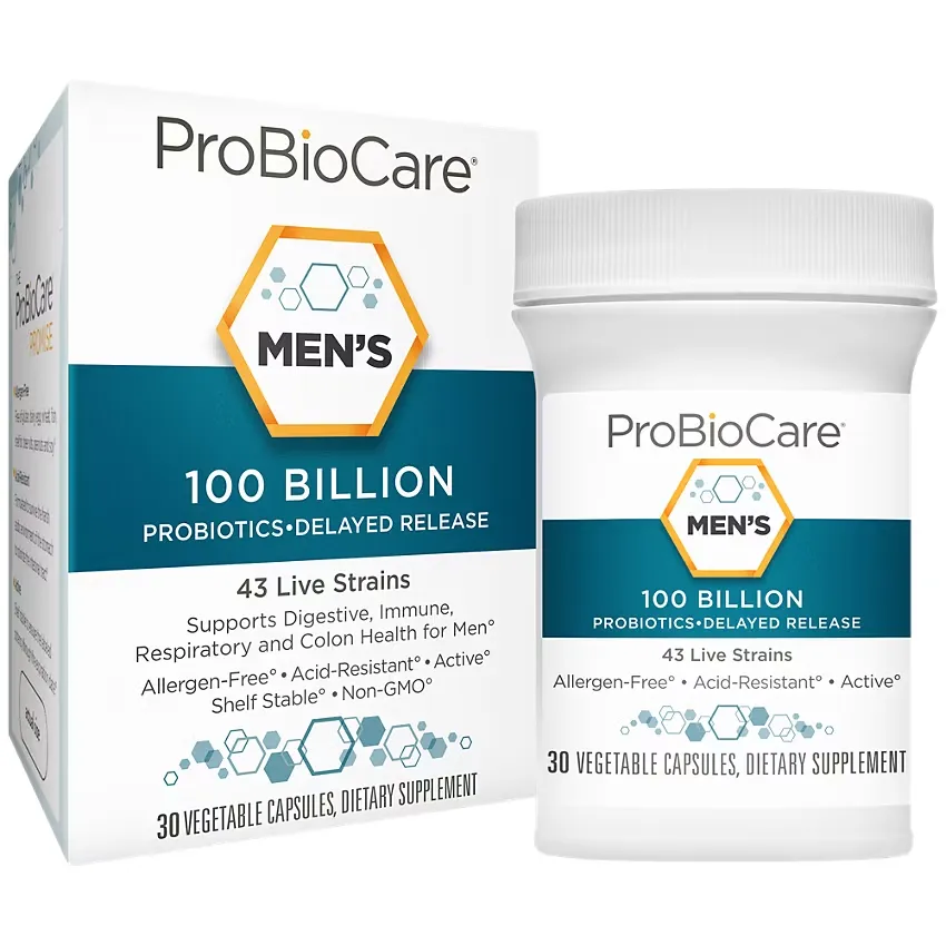 Probiotic for Men - 100 Billion CFUs - Supports Digestive Health (30 Vegetable Capsules) - Image 2