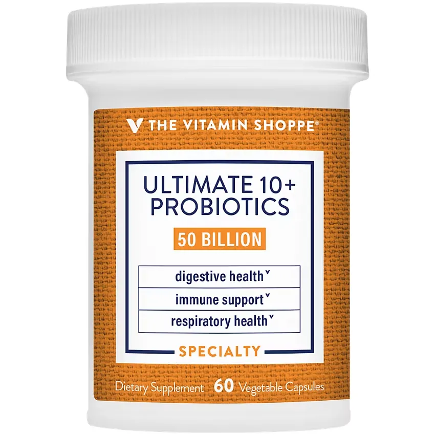 Ultimate 10+ Probiotics - Immune Support, Digestive & Respiratory Health - 50 Billion CFUs (60 Vegetable Capsules) - Image 4