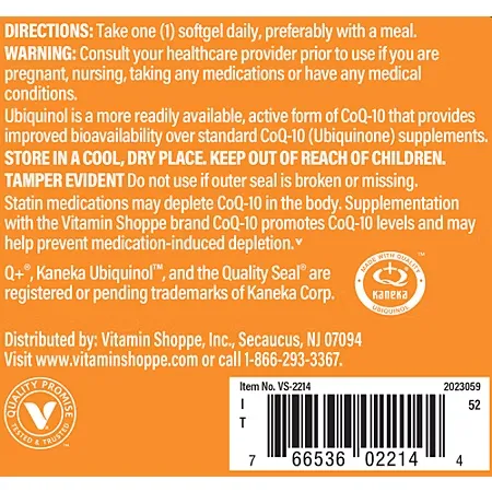 Ubiquinol CoQ-10- Helps Energy Production, Supports Cellular & Cardiovascular Health - 200 MG (120 Softgels) - Image 3