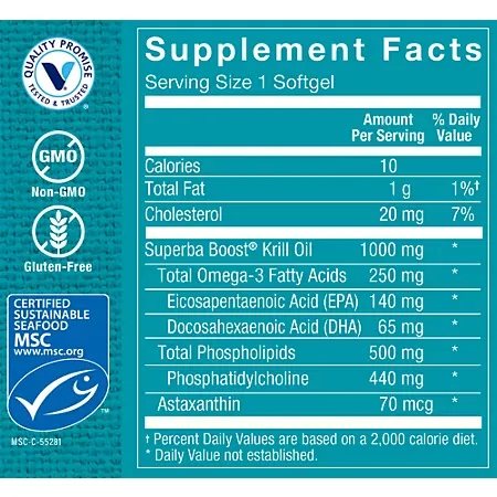 Extra Strength Antarctic Krill Oil – Supports Cardiovascular Health – 1,000 MG (60 Softgels) - Image 4