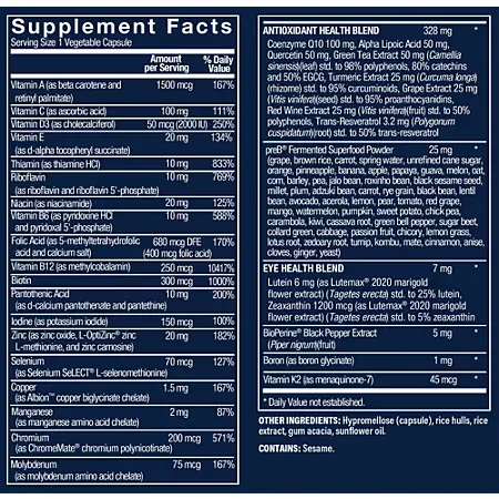 Bioactive Men's 50+ Multivitamin - One-Daily Multi (60 Vegetarian Capsules) - Image 4