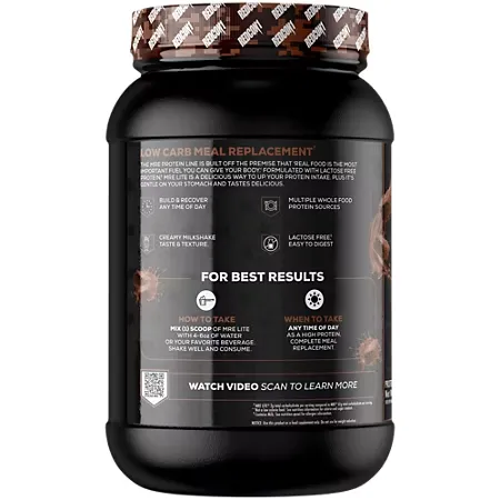 MRE Lite Real Whole Food Meal Replacement Animal Based Protein Powder - Fudge Brownie (2.1 Lbs. / 30 Servings) - Image 3