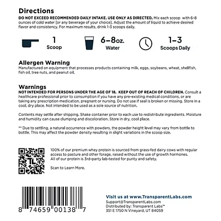 100% Grass-Fed Whey Protein Isolate Powder – Milk Chocolate (2.18 lbs./30 Servings) - Image 3