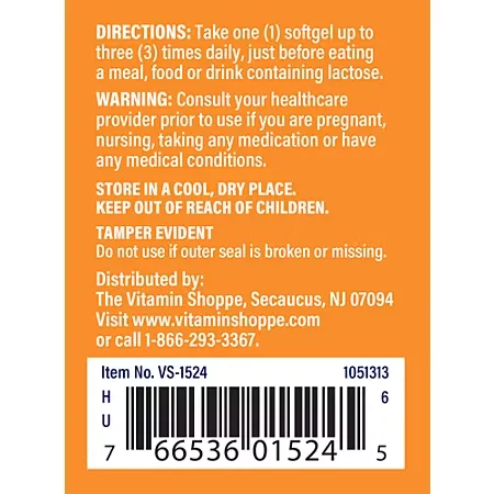Lactase Enzyme for Lactose Digestion - 125 MG (100 Softgels) - Image 4