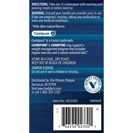 Carnipure L-Carnitine - Supports Fat Metabolism & Muscle Recovery - Raspberry (16 fl. oz.) - Image 3